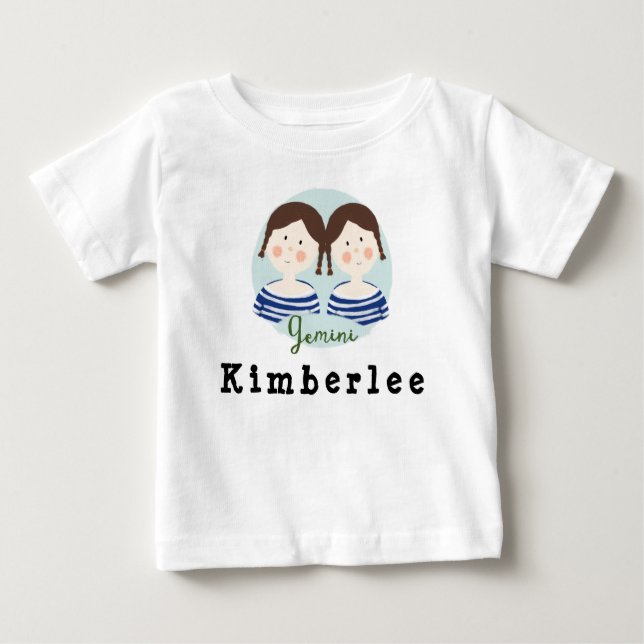 Bebé Camiseta Personalizado de Rótulos de señas estrell (Anverso)