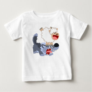 Bebé Camiseta Personalizado y camiseta de lobo adorable