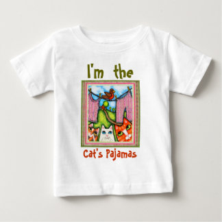 Bebé Camiseta pijama de gato