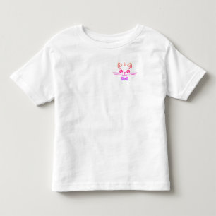 Bebé camiseta plana con puño de gato