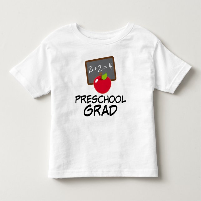 Bebé Camiseta preescolar del regalo de la graduación (Anverso)