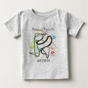 Bebé Camiseta preferida del artista de la mamá