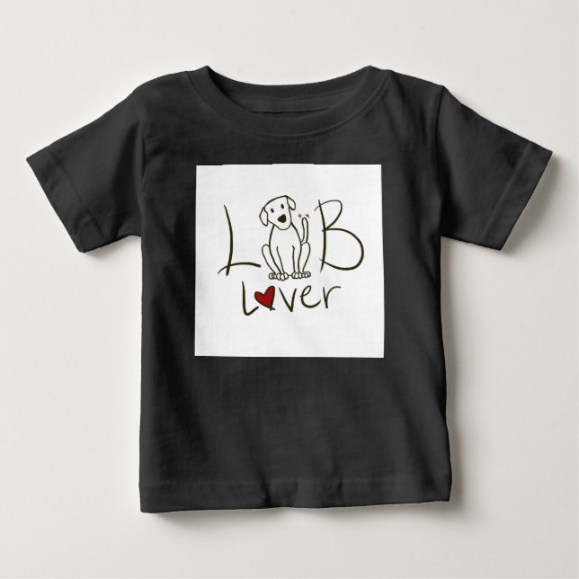 Bebé Camiseta Raglan de 3/4 Sleeve Lover Baby (Anverso)