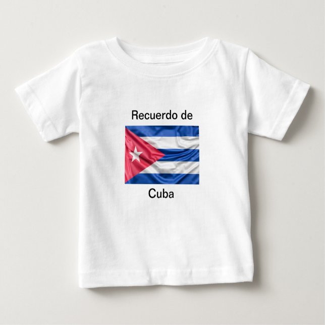 Bebé Camiseta Recuerdo de Cuba (Anverso)