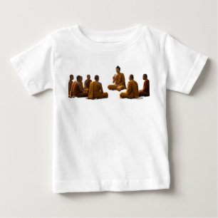Bebé Camiseta religiosa de arte de Buda para niños - Re