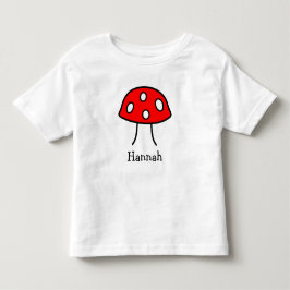 Bebé Camiseta roja del niño de la seta