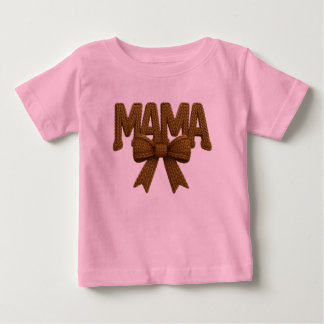Bebé Camiseta rosa de arco de Mama Bonita para niños pe