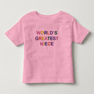 Bebé Camiseta rosa de la sobrina más grande del mundo