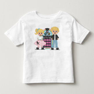 Bebé Camiseta rubia del salto del calcetín de los niños