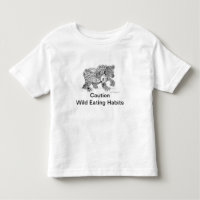 Camiseta salvaje de los hábitos alimentarios del