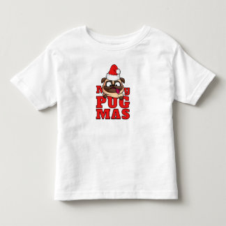 Bebé Camiseta Santa Pug Toddler de Merry Pugmas