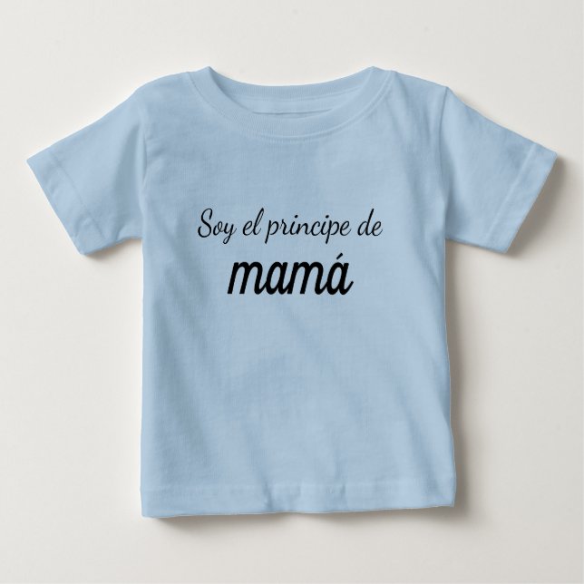 Bebé Camiseta soy el principe de mamá (Anverso)