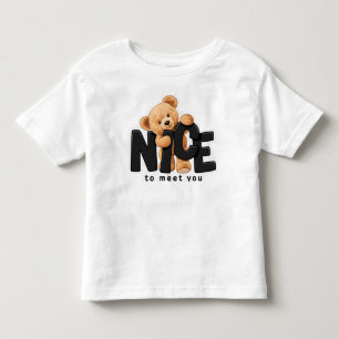 Bebé Camiseta Teddy “Encantado de Conocerte”