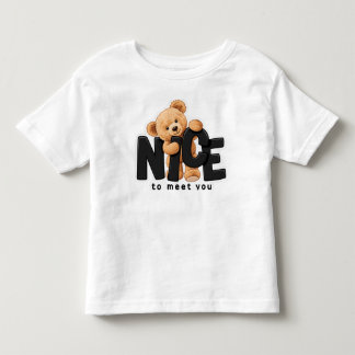 Bebé Camiseta Teddy “Encantado de Conocerte”