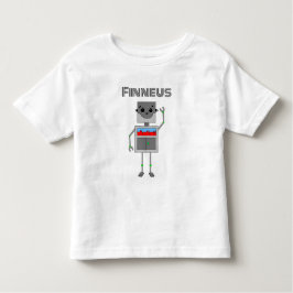 Bebé Camiseta temática de robot personalizada