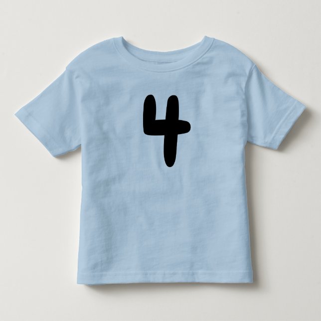 Bebé Camiseta TODDLER DE 4 AÑOS (Anverso)