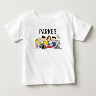 Bebé Camiseta Tri-Blend de Peanuts   Charlie Brown y pa