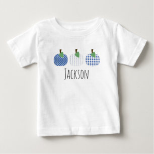 Bebé Camiseta Trio de Calabaza Azul para Niños