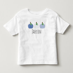 Bebé Camiseta Trio de Calabaza Azul para Niños Pequeños