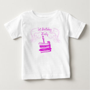 Bebé Camiseta Tutú para Cumpleaños de Niña 1
