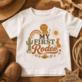 Bebé Camiseta Unisex de Cumpleaños Número Uno Rust Rode