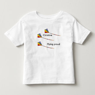 Bebé Camiseta - Volando orgulloso (plantilla de nombre)