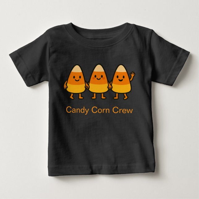 Bebé Candy Corn Crew – Camiseta infantil dulce de Hallo (Anverso)