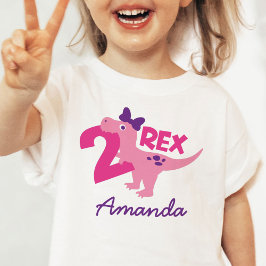 Bebé Chica 2.º Nacimiento Camiseta Personalizada de Din