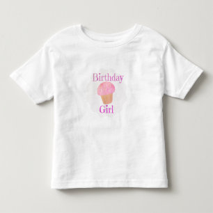 Bebé Chica de cumpleaños pastel rosa camiseta