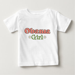 Bebé Chica de Obama Camiseta Infante