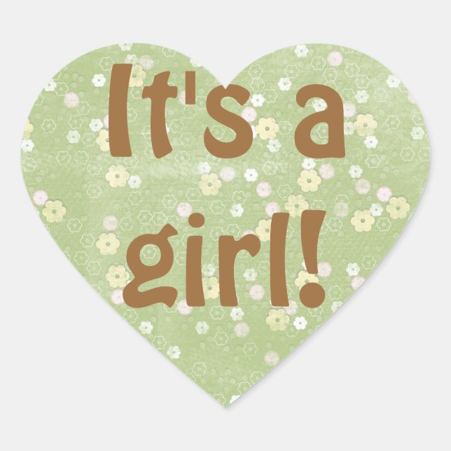 Bebé Chica Ducha Pegatina Sello para sobres Favor  (Anverso)