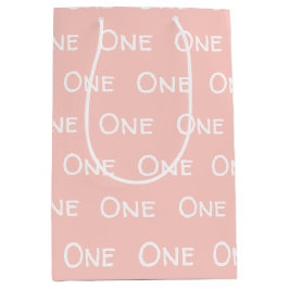 Bebé Chica Rosado Primer cumpleaños Bolsa de regal