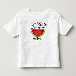 Bebé Chicas Uno En Una Camiseta De Primer Cumpleaños De