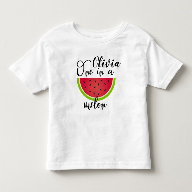 Bebé Chicas Uno En Una Camiseta De Primer Cumpleaños De (Anverso)
