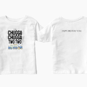 Bebé Chugga Chugga Dos Camiseta de cumpleaños infanti