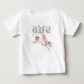 Bebé Cómo Occidente era una primera camiseta de cumplea