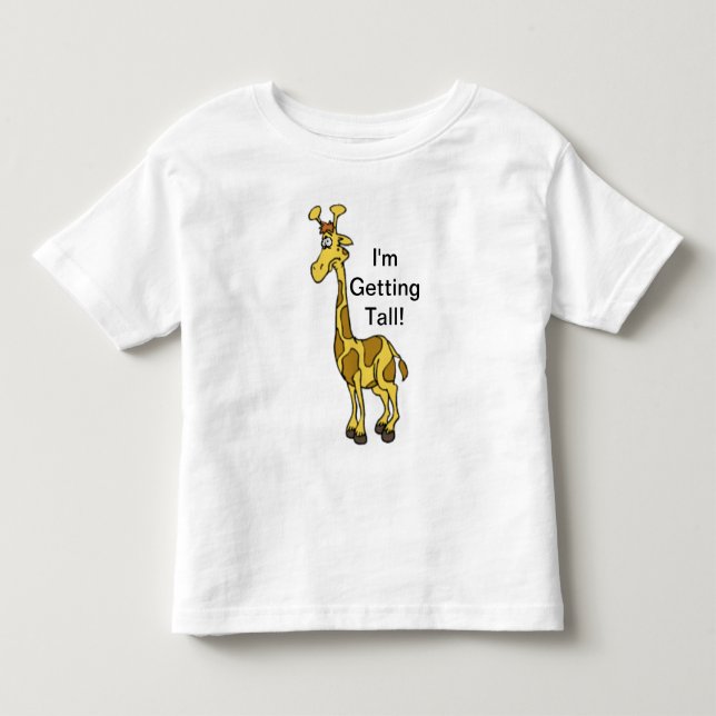 Bebé Conseguir la camiseta alta de la jirafa (Anverso)