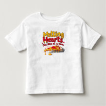 Corazones de fusión, camiseta de una rebanada a la