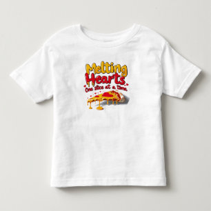 Bebé Corazones de fusión, camiseta de una rebanada a la