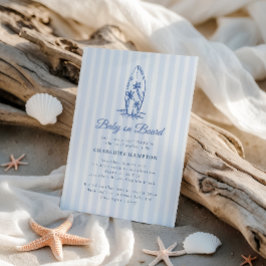 Bebé costero a bordo de la invitación de Baby Show