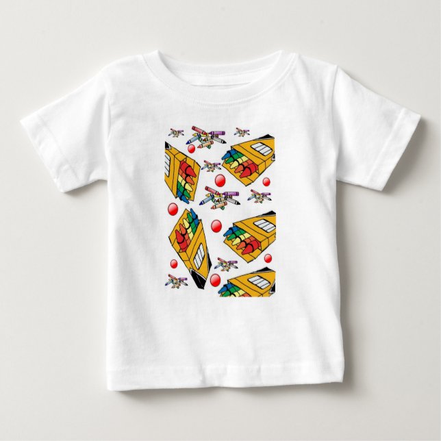 Bebé Crayon de camiseta para bebés (Anverso)