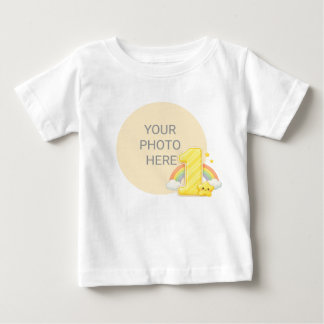 Bebé Crea tu propia camiseta de cumpleaños con arcoíris