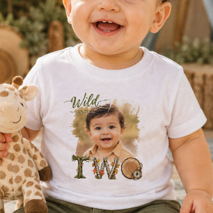 Bebé Crea Tu Propia Camiseta de Cumpleaños Salvaje y DO