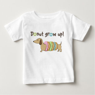 Bebé Crecer en la camiseta del perro de Dachshund Doxie
