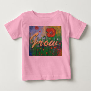 Bebé Crezca la camiseta de manga larga infantil