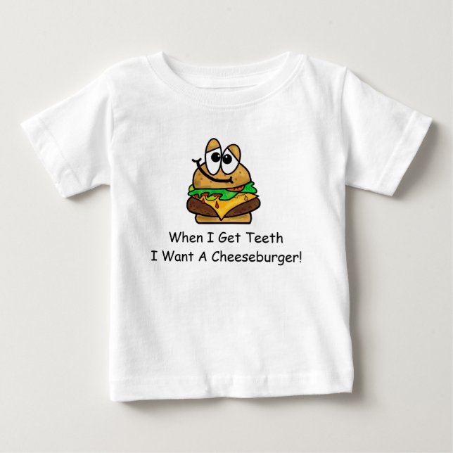 Bebé Cuando Reciba Dientes, Quiero Una Camiseta De Queb (Anverso)
