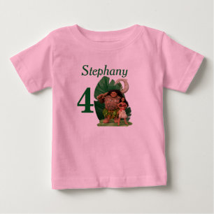 Bebé Cumpleaños de los regalos de la camiseta de Moana