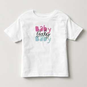 Bebé Cute "Baby Baby Baby" gráfico de camiseta para niñ