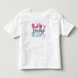 Bebé Cute "Baby Baby Baby" gráfico de camiseta para niñ