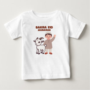 Bebé Cute Bakra Eid Mubarak - Camiseta de celebración d